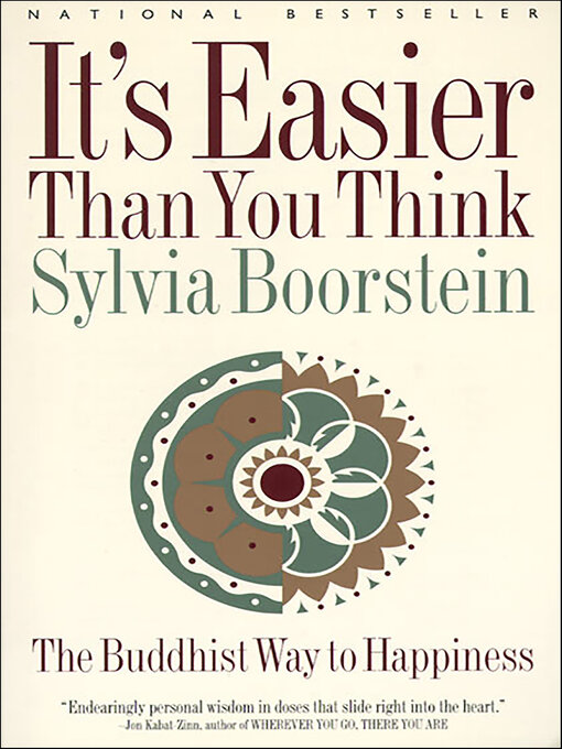 Title details for It's Easier Than You Think by Sylvia Boorstein - Available